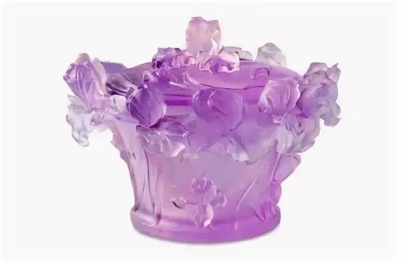 Конфетница Decor de Table Pate de Verre Cristal Ирисы 17 см, хрустальное тесто, фиолетовая, п/к Конфетница Decor de Table Pate de Verre Cristal Ирисы 17 см, хрустальное тесто, фиолетовая, п/к