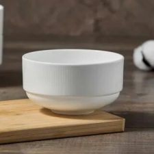 Набор салатников порционных 250 мл 10.3х5,5 см Decor de table Плиссе, фарфор костяной
