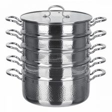 Пароварка четырехъярусная 28 см 6,5л Tivoli, Selena, Италия. Индукция