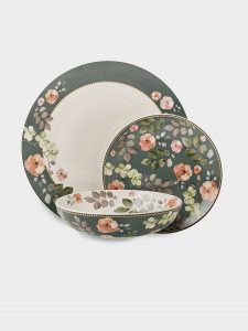 Набор сервиз обеденный Arcadia на 4 перс. 12 пред., зеленый, Maxwell Williams