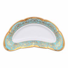 Блюдо для лимона 18 см Золотая бирюза, фарфор, Германия