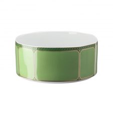 Салатник 25 см Сигнум Rosenthal Swarovski, зеленый, фарфор, Германия