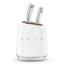 Комплект ножей Smeg, 7 предметов, белый, Италия