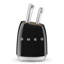 Комплект ножей Smeg, 7 предметов, черный, Италия
