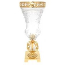 Ваза для цветов на ножке 24,5 см ROSAPERLA, хрусталь, Италия