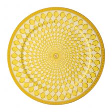 Блюдо круглое 33 см Rosenthal Swarovski Сигнум, желтый, Германия