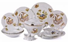 Столовый сервиз на 6 персон 25 пр. Бернадот Охота, Bernadotte, Чехия